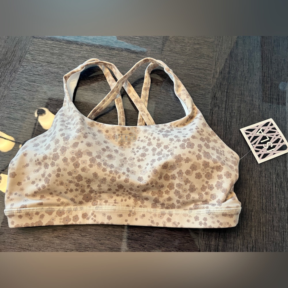 Fleo Isla Sport Bra - Brûlée Bloom Medium NWT